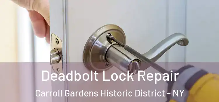 Deadbolt Lock Repair Carroll Gardens Historic District - NY