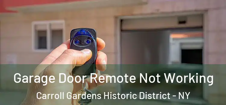  Garage Door Remote Not Working Carroll Gardens Historic District - NY