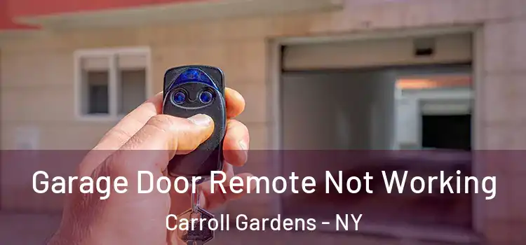  Garage Door Remote Not Working Carroll Gardens - NY